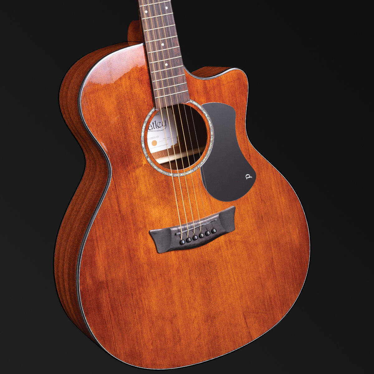Pratley PRTGA-2CE Aged High Gloss - angled front body view