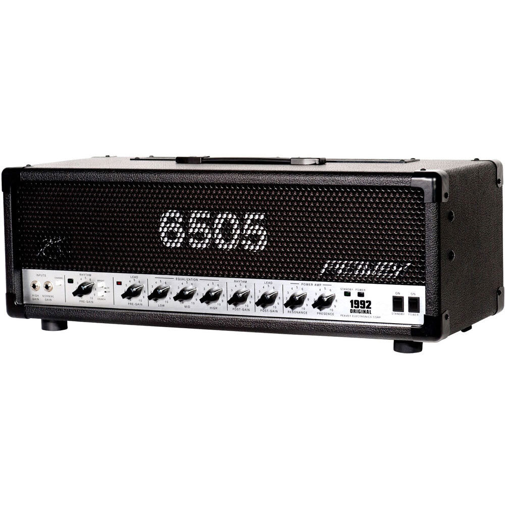 Peavey 6505 1992 Original head, angled view from the left with the 1992 Original badge visible