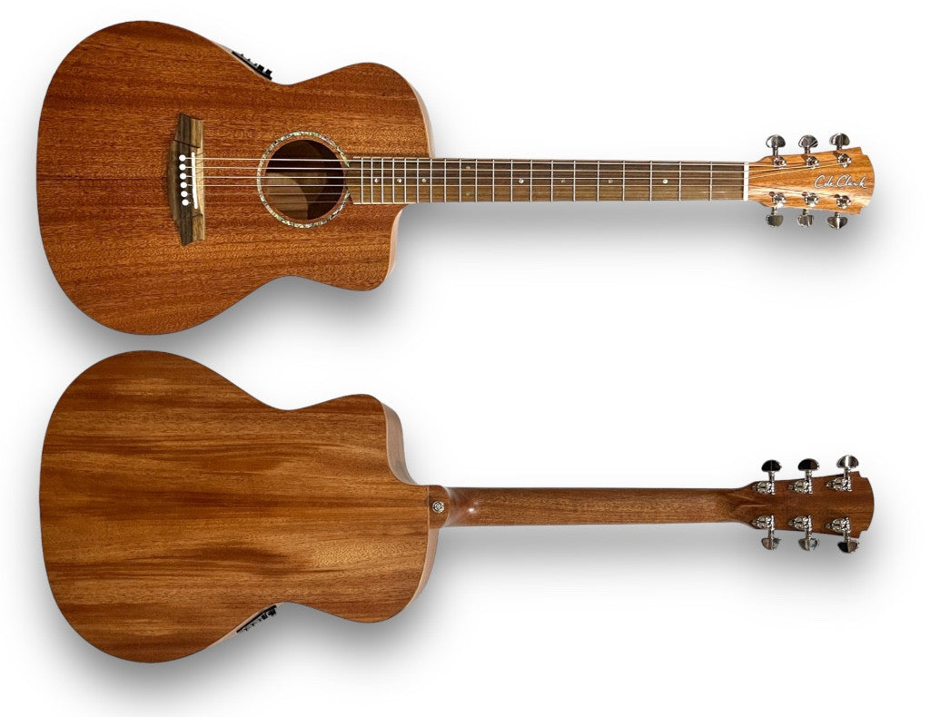 Cole Clark CCSAN1EC-MMAH Studio GA Acoustic Guitar - African Mahogany