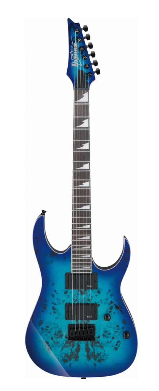 Ibanez RGR221PA AQB Gio Electric Guitar - Aqua Burst