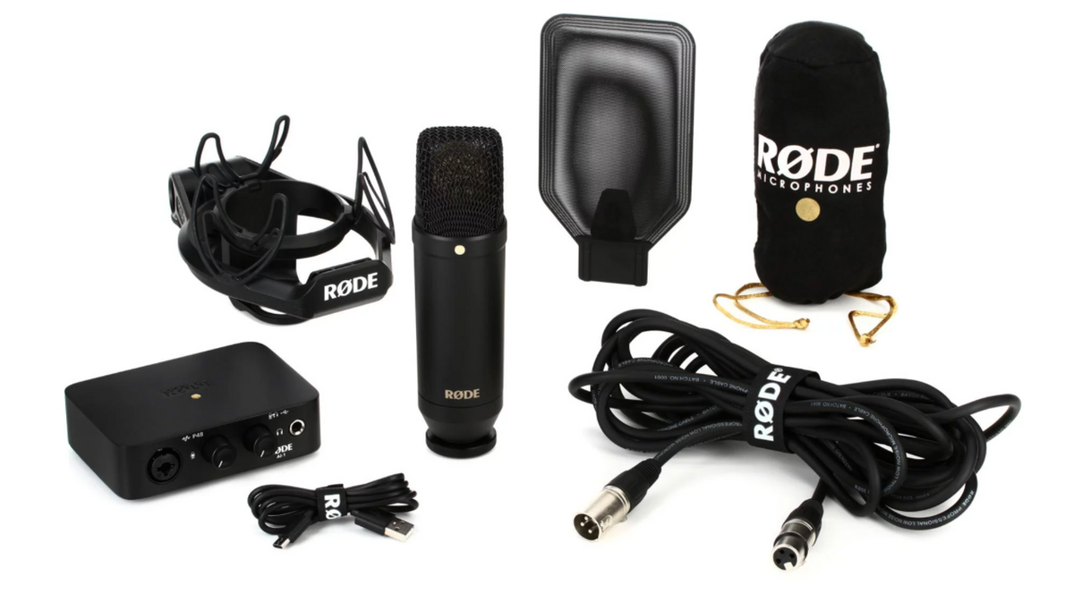Rode AI-1 Complete Studio Kit with NT1 Microphone and AI-1 Audio Interface