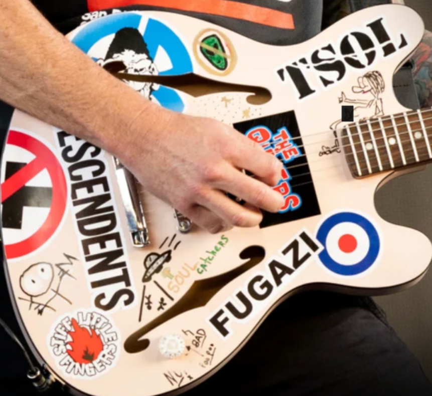 Tom DeLonge Starcaster stickers, Blink-182 vinyl decal