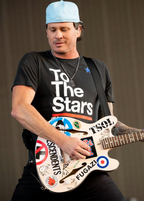 Tom DeLonge Starcaster stickers, Blink-182 vinyl decal
