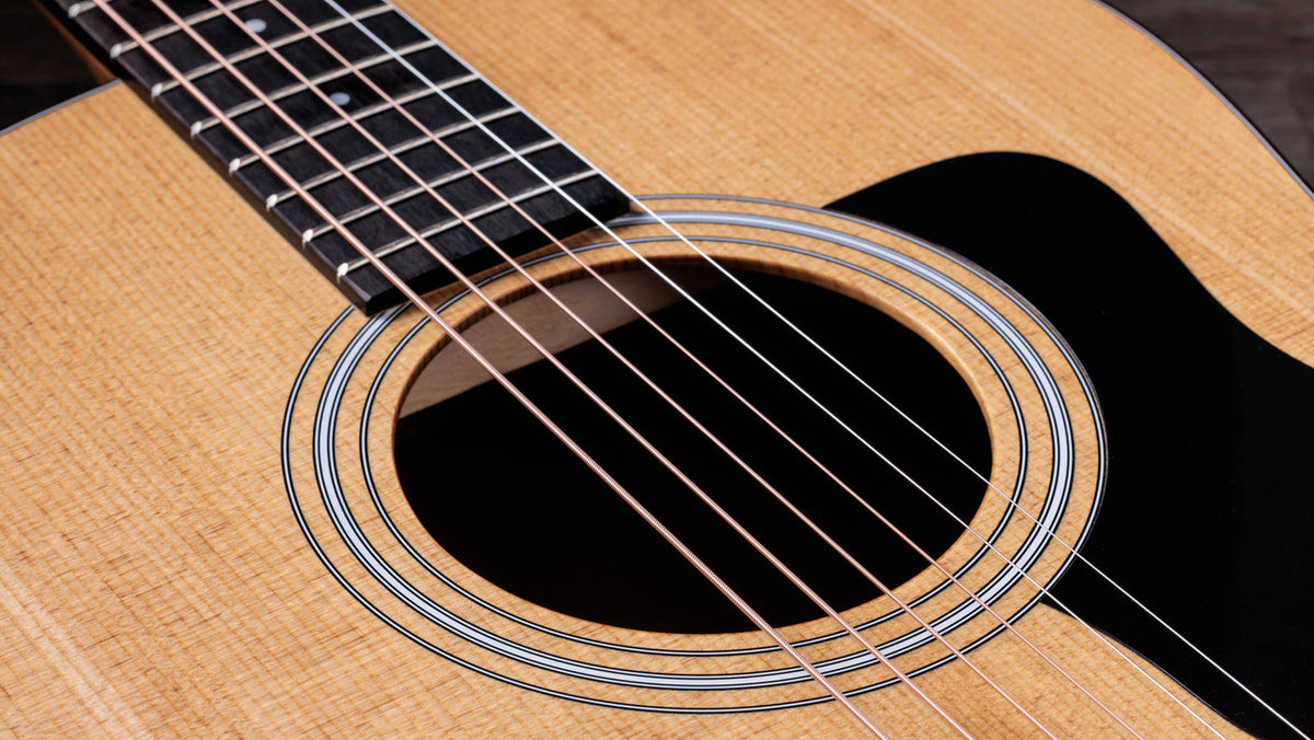 Three-ring rosette and soundhole of the Taylor 117e