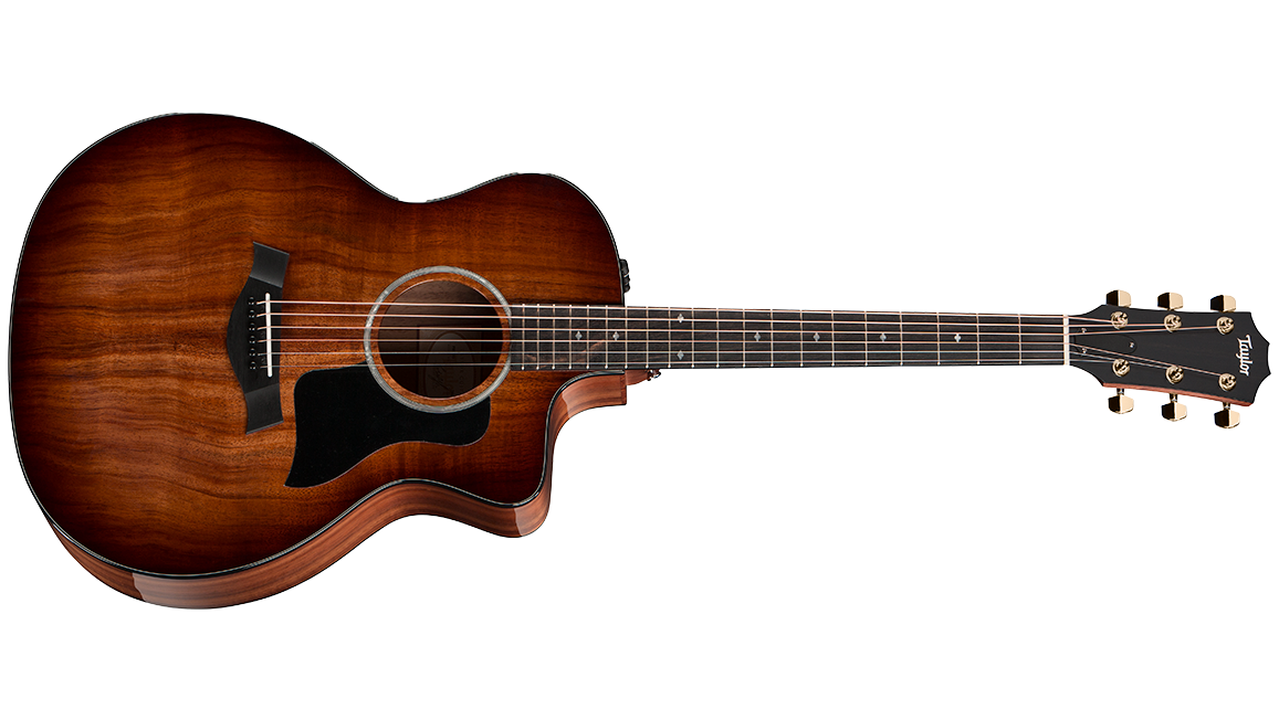 Taylor 224ce-K DLX - Shaded Edgeburst with Layered Koa Back & Sides 
