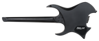 Solar H2.6C Electric Guitar – Carbon Black Matte — rear view