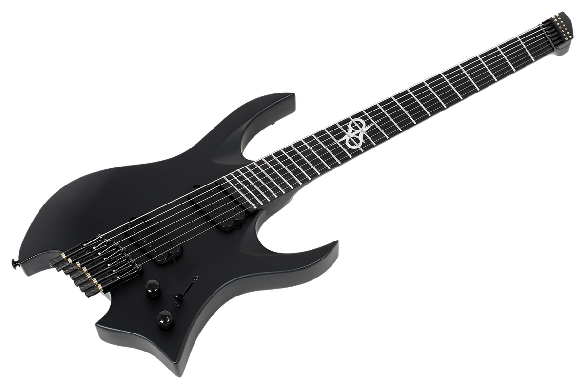 Solar H2.7C 7-String Electric Guitar – Carbon Black Matte — hardware & pickup detail