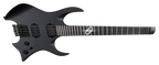 Solar H2.6C Electric Guitar – Carbon Black Matte — angled body view