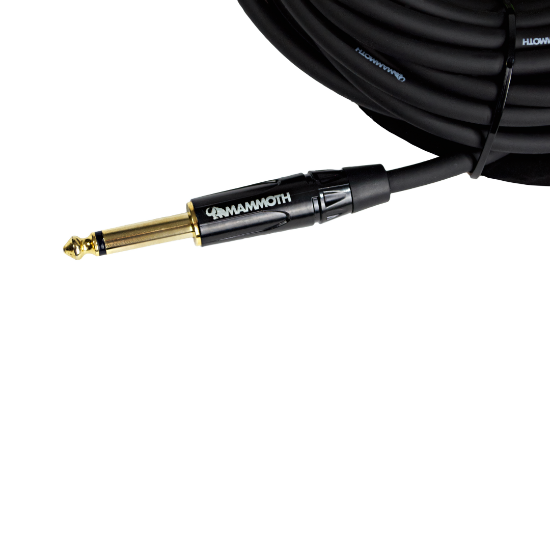 Mammoth mono jack connector close-up supplied for the MAM Lines G10 instrument cable
