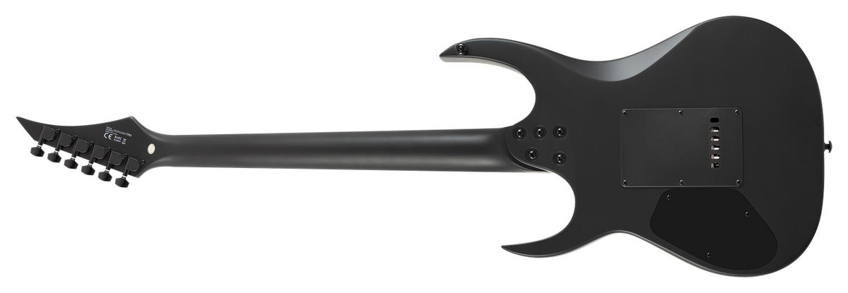 S by Solar AB4.6 FRC Electric Guitar – Carbon Black Matte — rear view