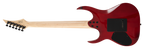 S by Solar SB4.6 FRFBR Electric Guitar – Flame Blood Red — rear view