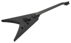 S by Solar VB4.6 Electric Guitar – Carbon Black Matte — angled body view