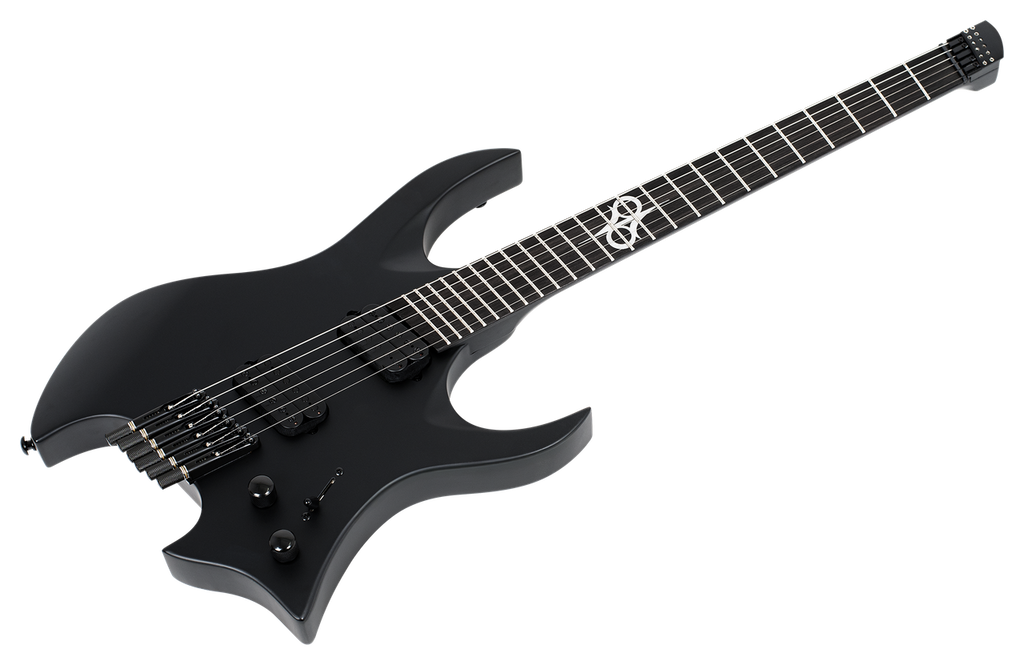 Solar H2.6C Electric Guitar – Carbon Black Matte — hardware & pickup detail