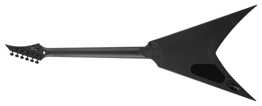 S by Solar VB4.6 Electric Guitar – Carbon Black Matte — rear view