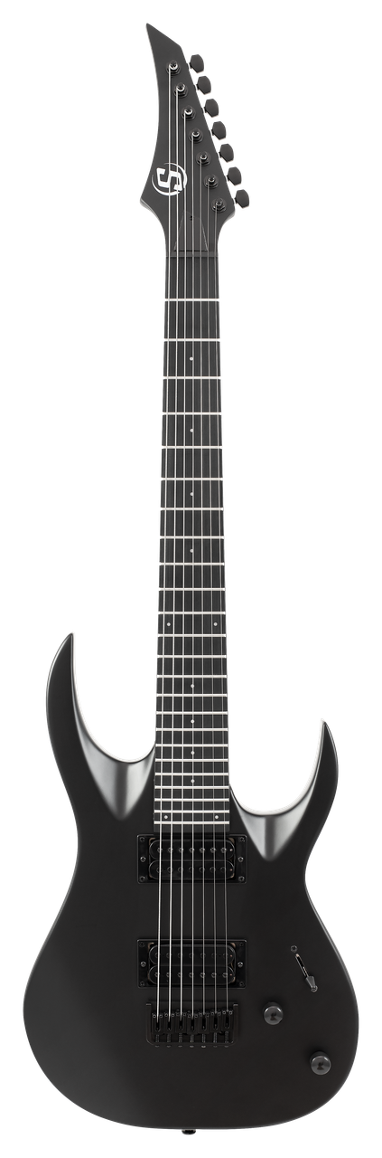 S by Solar AB4.7 7-String Electric Guitar – Carbon Black Matte
