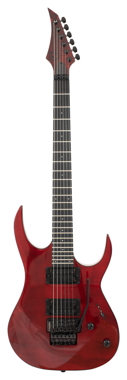 S by Solar SB4.6 FRFBR Electric Guitar – Flame Blood Red