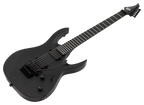 S by Solar AB4.6 FRC Electric Guitar – Carbon Black Matte — angled body view