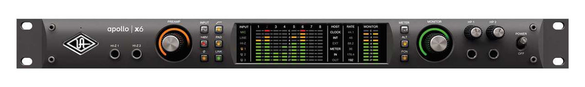 Universal Audio Apollo x6 16x22 Thunderbolt 3 Audio Interface Heritage