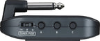 Right edge of the Boss Katana GO (KTNGO2) showing the TUNER: PUSH slider and the A, B and C memory buttons