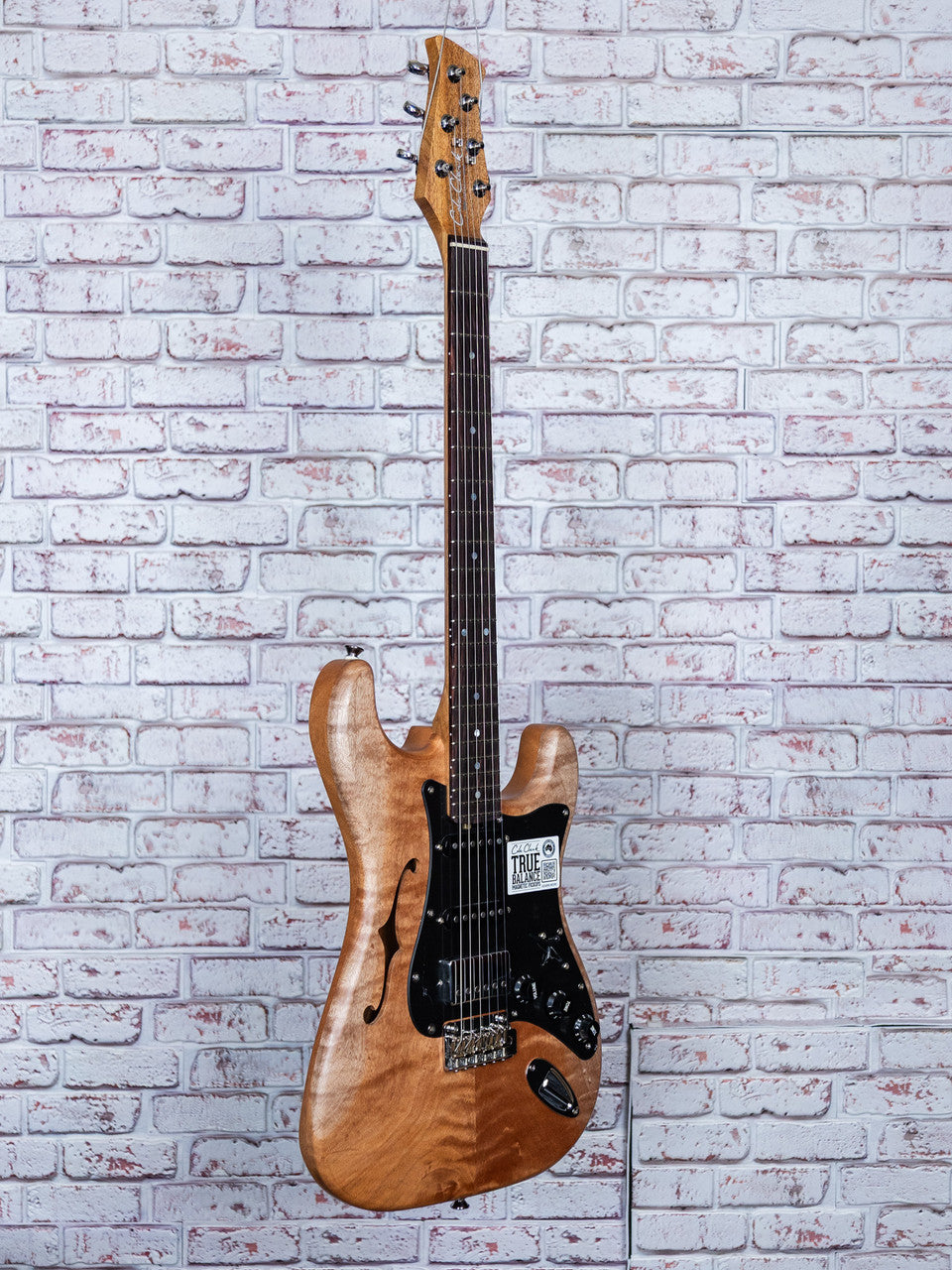 Cole Clark Hollow Baby HSS - Natural Blackwood