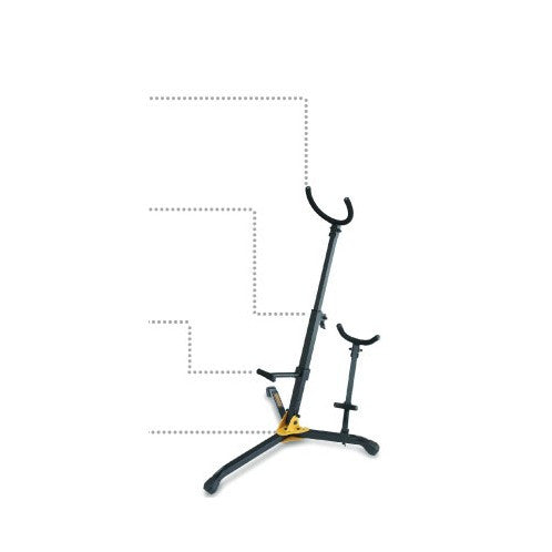 Hercules Multi-Sax stand for Bari plus Alto/Tenor 05/DS536B