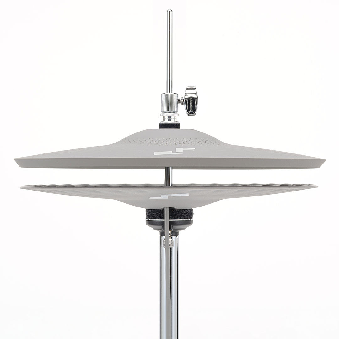 EFNOTE Refined 14 inch electronic hi-hat cymbals on a stand