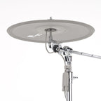EFNOTE Refined crash cymbal underside with no sensor box, mounted on a boom stand