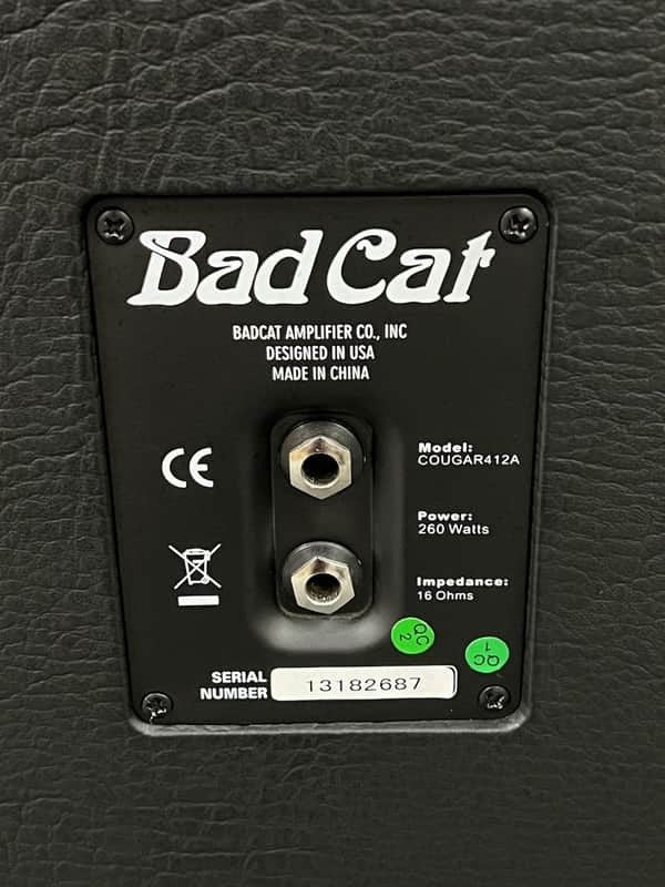 BAD CAT COUGAR 412A QUADBOX VINT 30'S