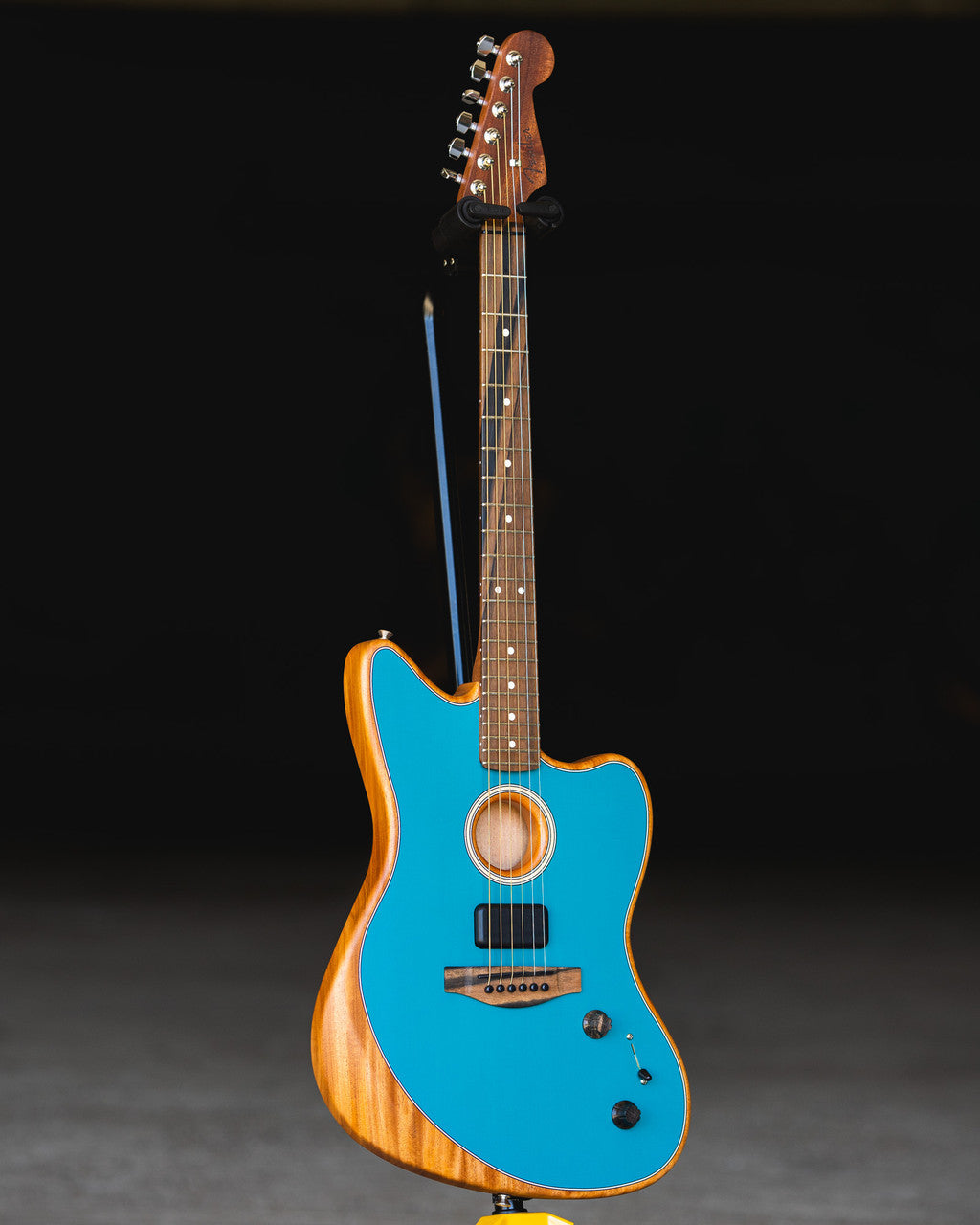 Fender American Acoustasonic Jazzmaster, Ocean Turquoise, Ebony Fingerboard