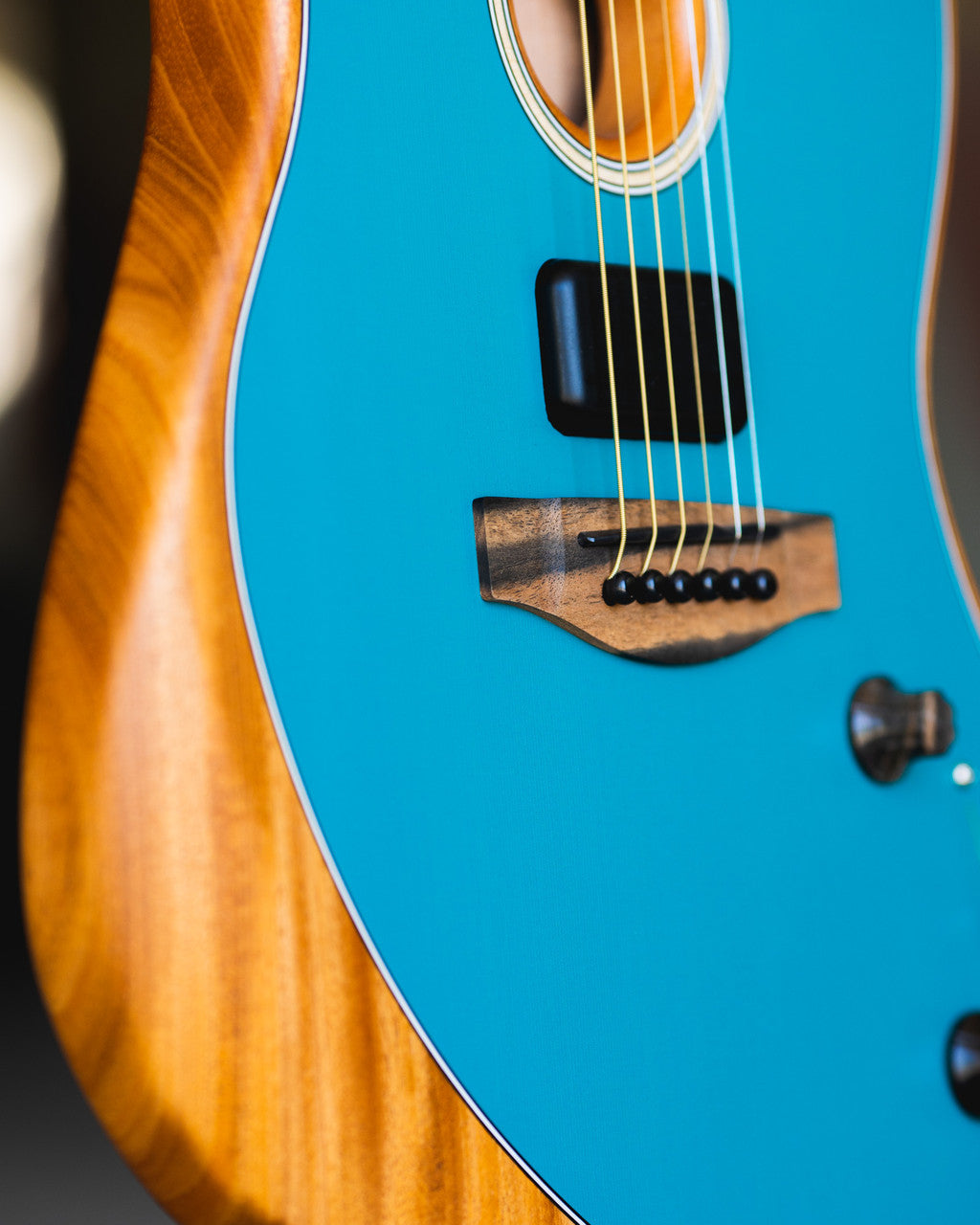 Fender American Acoustasonic Jazzmaster, Ocean Turquoise, Ebony Fingerboard
