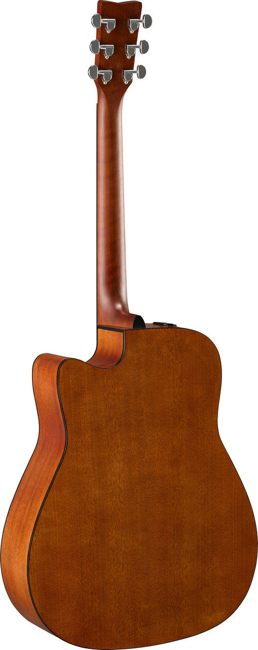 Yamaha FGX800C in Natural, back of body and neck