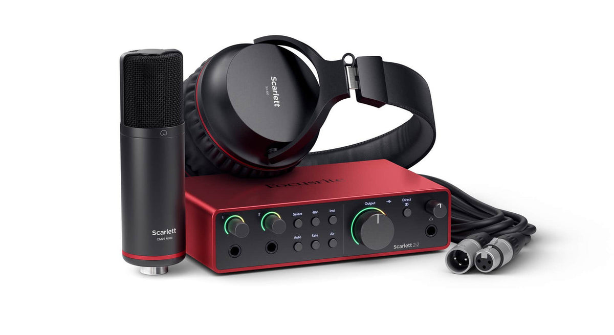 Focusrite Scarlett 2i2 Studio 4th Gen Recording Bundle 