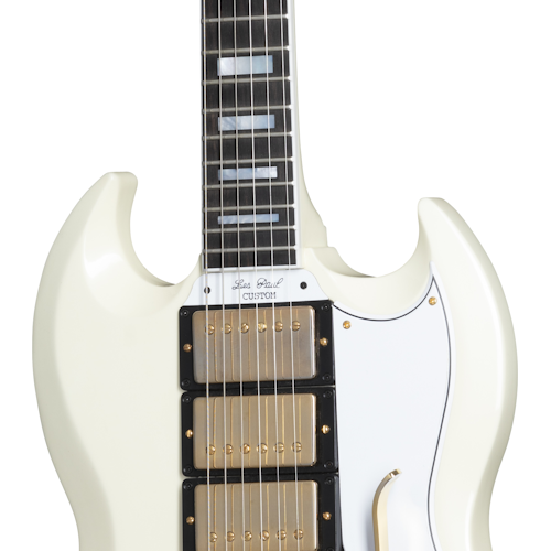 Fender 60th Anniversary 1961 Les Paul SG Custom With Sideways Vibrola - Polaris White