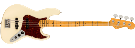 Fender American Professional II Jazz Bass, Maple Fingerboard, Olympic White