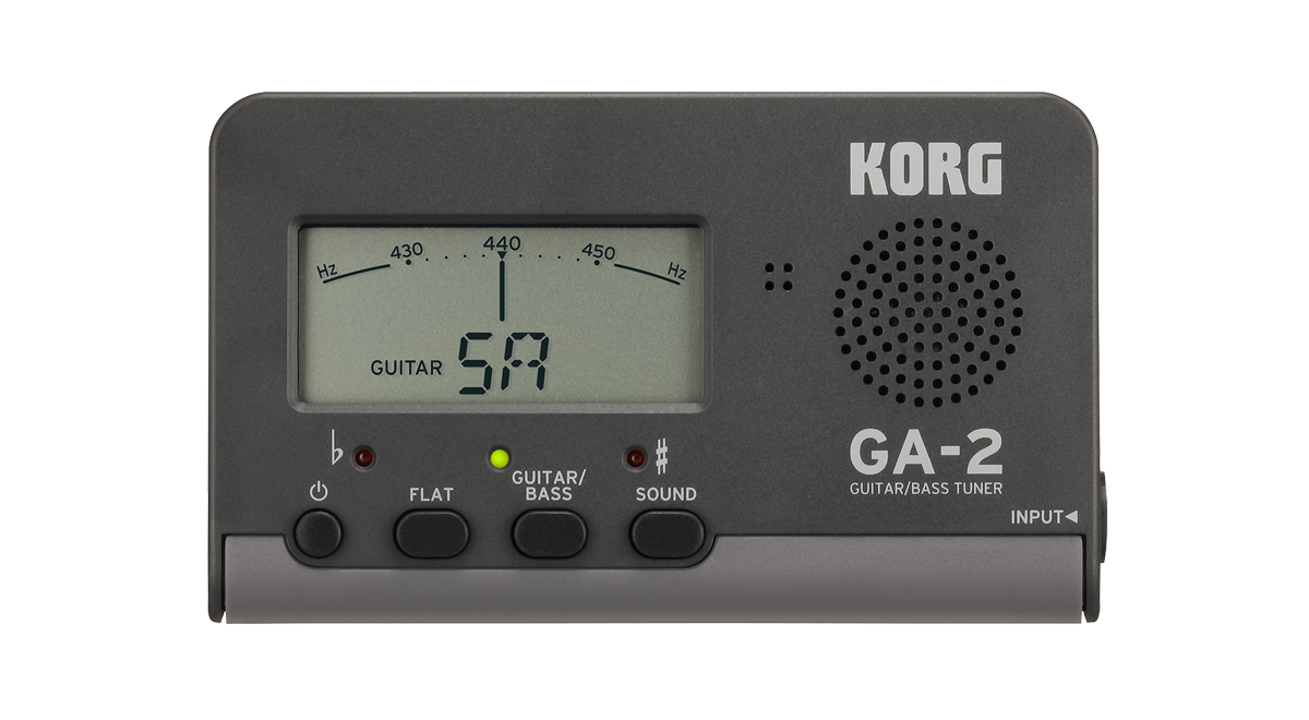 Korg GA-2 guitar and bass tuner, front view