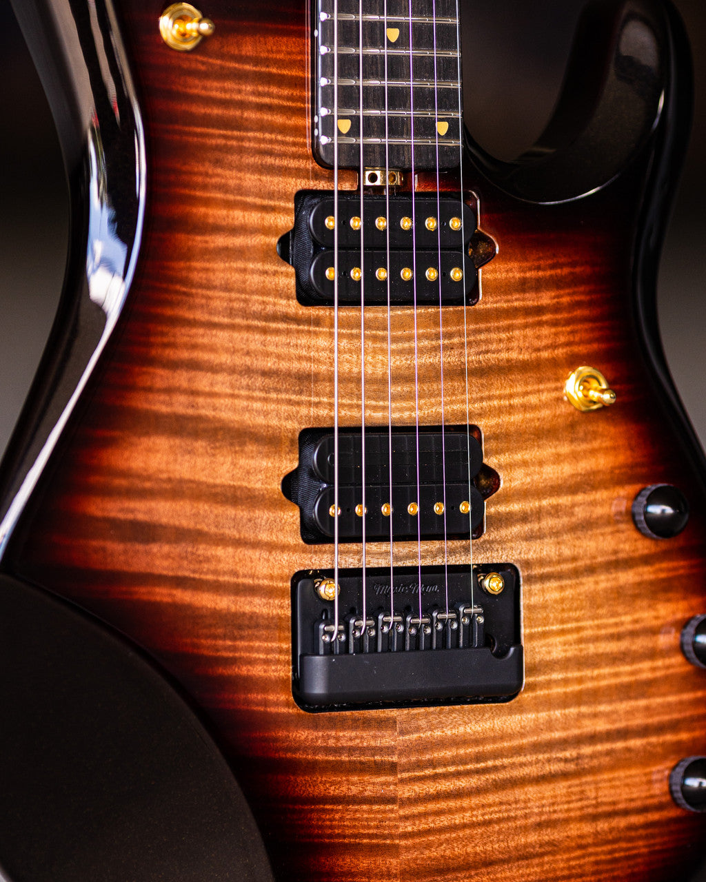 Ernie Ball Music Man JP6 20th Anniversary Electric Guitar - Honey Butter Burst with Ebony Fingerboard