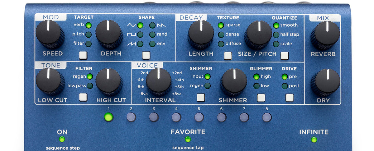Strymon NightSky Time-Warped Reverberator Pedal 