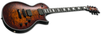  ESP E-II Eclipse QM Electric Guitar - Tiger Eye Sunburst