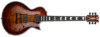 ESP E-II Eclipse QM Electric Guitar - Tiger Eye Sunburst