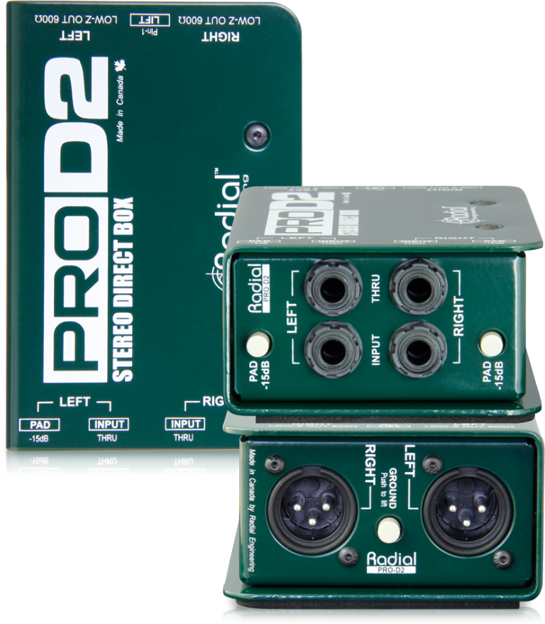 Radial ProD2 2-channel Passive Instrument Direct Box
