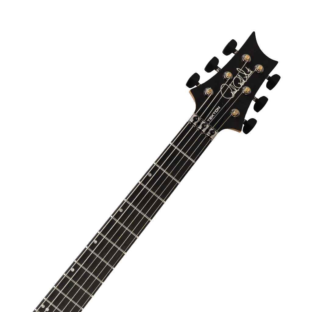 PRS Tekton Floyd Pearl Black - front headstock