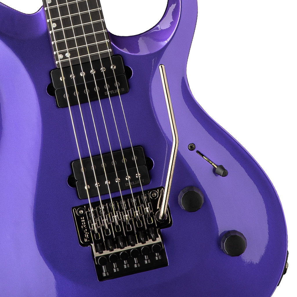 PRS Tekton Floyd Purple Royale - bridge and pickup detail