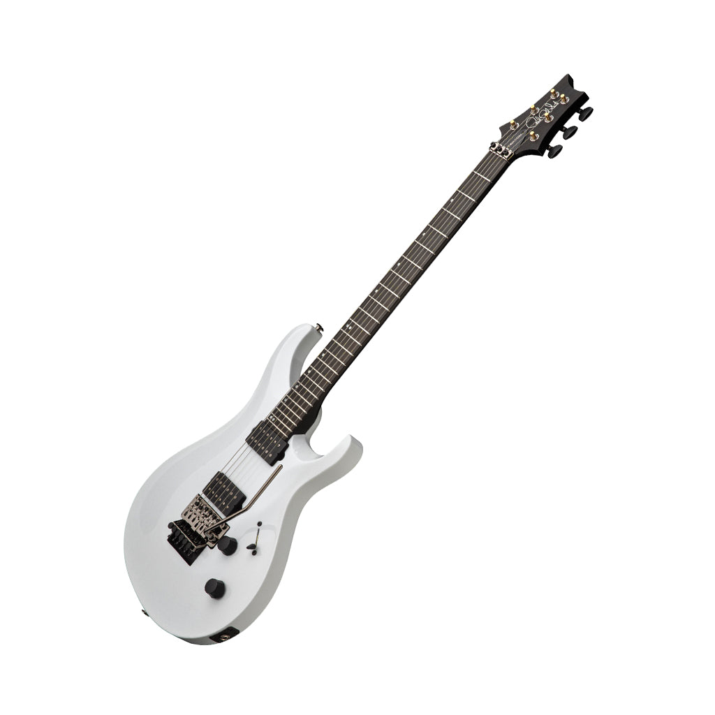 PRS Tekton Floyd White Holoflake - angled front view