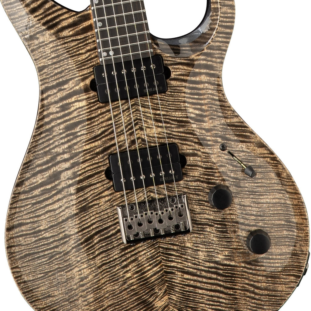 PRS Tekton Hardtail Black Tourmaline - bridge and pickup detail
