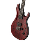 PRS Tekton Hardtail Bloodstone Red - angled front view
