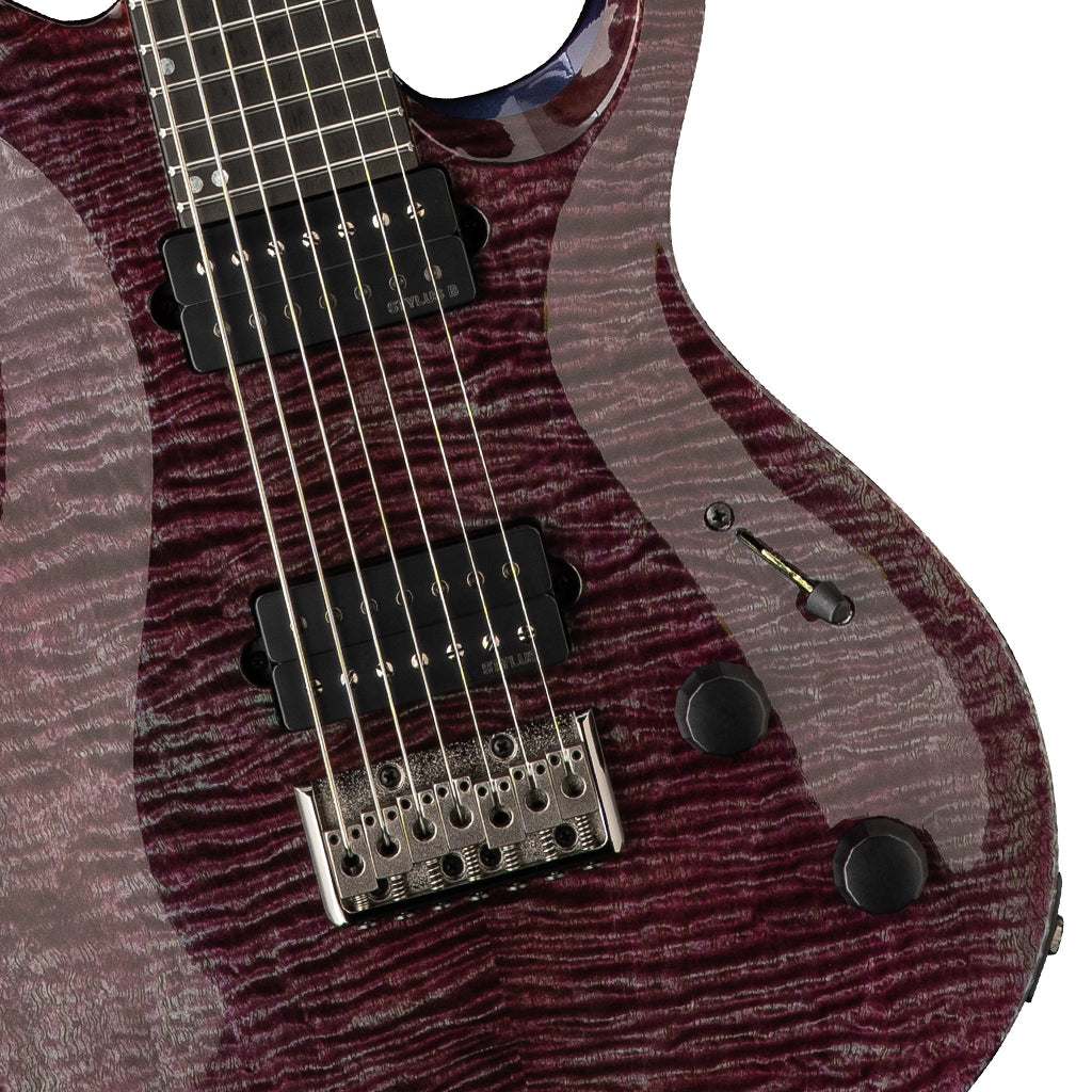 PRS Tekton SVN Violet Tourmaline - bridge and pickup detail