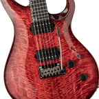 PRS Tekton T Fuchsia Aura - bridge and pickup detail