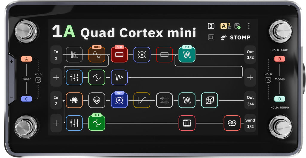 Neural DSP Quad Cortex Mini Quad-Core Digital Effects Modeler/Profiling Floorboard