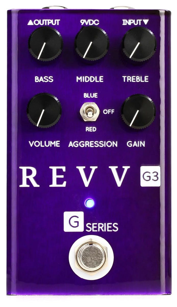 Revv Amplification G3 Purple Channel Overdrive Pedal