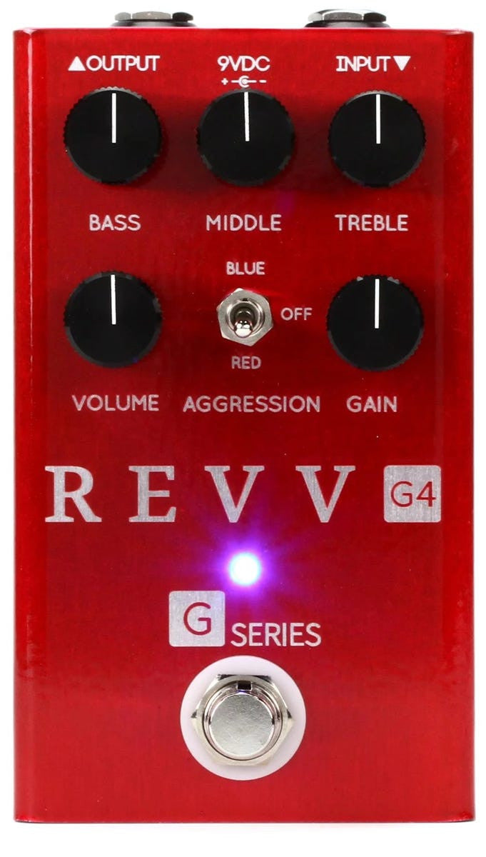Revv Amplification G4 Red Channel Distortion Pedal